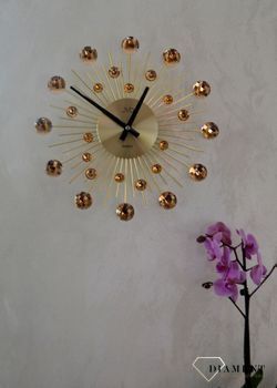 Zegar ścienny nowoczesny złoty 35 cm JVD HT111.2 ✓Zegary ścienne DUŻY ✓ZEGAR ŚCIENNY 3D✓ Nowoczesny zegar ✓Zegar na ścianę (1).JPG