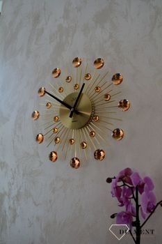 Zegar ścienny nowoczesny złoty 35 cm JVD HT111.2 ✓Zegary ścienne DUŻY ✓ZEGAR ŚCIENNY 3D✓ Nowoczesny zegar ✓Zegar na ścianę (6).JPG