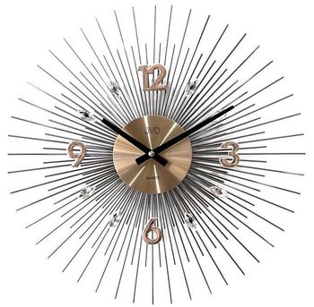 Zegar ścienny 45 cm z kryształkami Złoty Cristal HT114.2.jpg