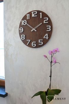 Zegar ścienny drewniany 40 cm duży HT97.3. Zegar ścienny drewniany. Zegar na ścianę z drewna . Zegary ścienne drewinane. Zegar ścienny do nowoczesnych wnętrz. Zegary na ścianę (2).JPG
