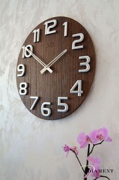 Zegar ścienny drewniany 40 cm duży HT97.3. Zegar ścienny drewniany. Zegar na ścianę z drewna . Zegary ścienne drewinane. Zegar ścienny do nowoczesnych wnętrz. Zegary na ścianę (3).JPG