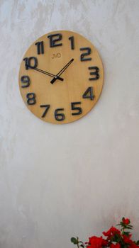 Zegar ścienny drewniany 40 cm duży HT97.4. Nowoczesny zegar ścienny JVD HT97.4✓Zegary ścienne✓Zegar ścienny duży (2).JPG