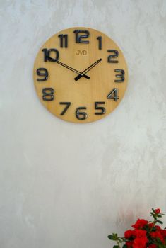 Zegar ścienny drewniany 40 cm duży HT97.4. Nowoczesny zegar ścienny JVD HT97.4✓Zegary ścienne✓Zegar ścienny duży (4).JPG