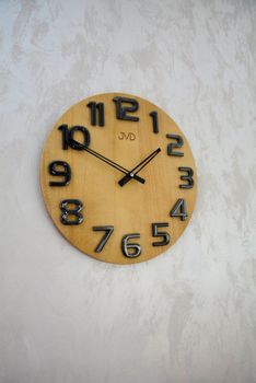 Zegar ścienny drewniany 40 cm duży HT97.4. Nowoczesny zegar ścienny JVD HT97.4✓Zegary ścienne✓Zegar ścienny duży (7).JPG