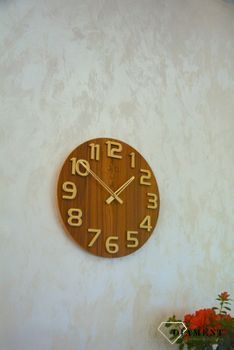 Zegar ścienny drewniany 40 cm duży HT97.5. Nowoczesny zegar ścienny JVD HT97 (3).JPG