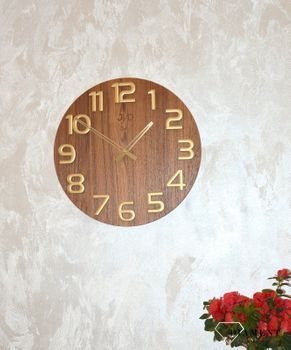Zegar ścienny drewniany 40 cm duży HT97.5. Nowoczesny zegar ścienny JVD HT97 (4).JPG