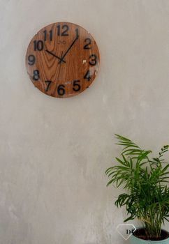 Zegar na ścianę drewniany JVD 30 cm HT98.7. Ścienny zegar JVD HT98 (4).JPG