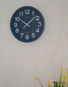 Zegar na ścianę do pokoju niebieski JVD HX2413.1 ✓Zegary ścienne✓Zegar ścienny do salonu do zegary do biura ✓Nowoczesne zegary✓ Autoryzowany sklep✓ Kurier Gratis 24h (2).JPG