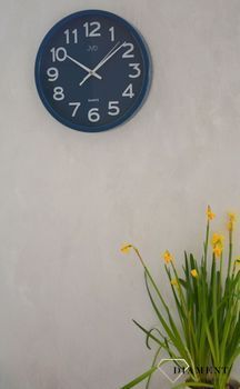 Zegar na ścianę do pokoju niebieski JVD HX2413.1 ✓Zegary ścienne✓Zegar ścienny do salonu do zegary do biura ✓Nowoczesne zegary✓ Autoryzowany sklep✓ Kurier Gratis 24h (4).JPG