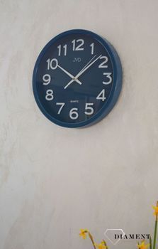 Zegar na ścianę do pokoju niebieski JVD HX2413.1 ✓Zegary ścienne✓Zegar ścienny do salonu do zegary do biura ✓Nowoczesne zegary✓ Autoryzowany sklep✓ Kurier Gratis 24h (5).JPG