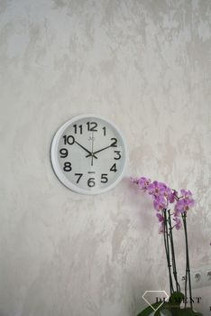 Zegar na ścianę do pokoju biały JVD ✓Zegary ścienne✓Zegar ścienny do salonu do zegary do biura ✓Nowoczesne zegary✓ (2).JPG