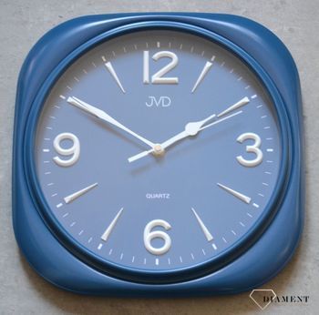 Zegar na ścianę do pokoju niebieski dla chłopca JVD HX2444.1.  ✓Zegary ścienne✓ Zegar ścienny do salonu do zegary do biura zegar do pokoju dla chłopca (1).JPG