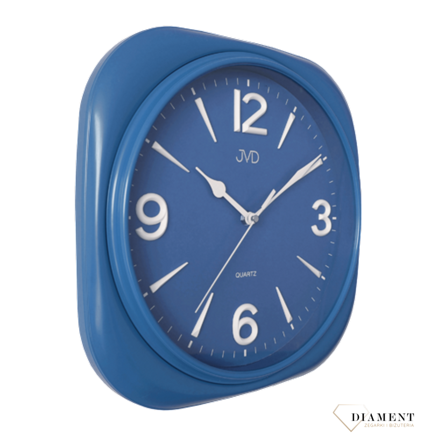 Zegar na ścianę do pokoju niebieski dla chłopca JVD HX2444.1 - www ...