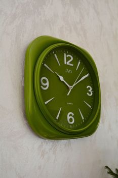 Zegar na ścianę do pokoju zielony JVD HX2444.2. ✓Zegary ścienne✓ Zegar ścienny do salonu do zegary do biura (4).JPG