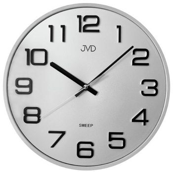 Zegar na ścianę do pokoju JVD srebrny HX2472.7bn.jpg