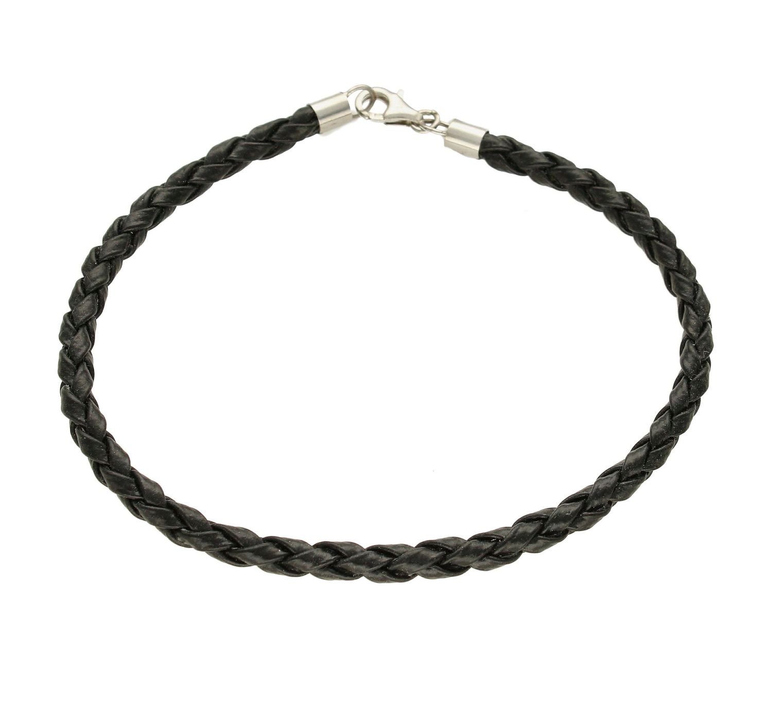 Bransoletka damska srebrna do charmsów pleciona na rzemyku Czarna IBNH453. Bransoletka damska srebrna do charmsów pleciona na rzemyku Czarna. Bransoletka damska w kolorze czarnym, dopełni codzienną stylizację. Idealnie spra (1).jpg