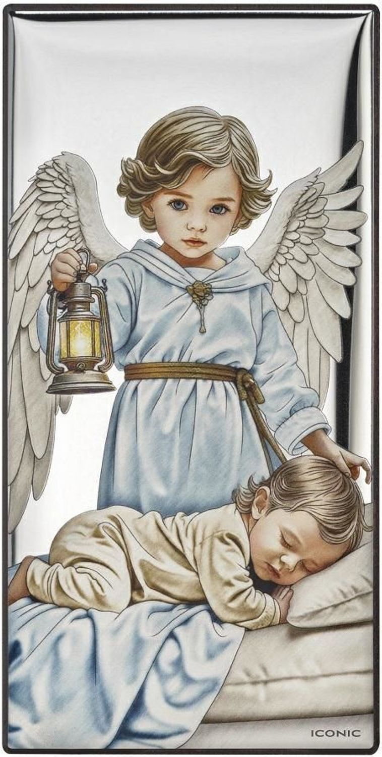 Obrazek Pamiątka Chrztu Świętego IC0051C. Chrzest Święty Anioł Stróż, prezent na chrzest, pamiątka chrztu, obrazek religijny, dekoracja do pok.jpg