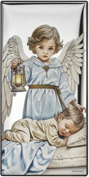 Obrazek Pamiątka Chrztu Świętego IC0051C. Chrzest Święty Anioł Stróż, prezent na chrzest, pamiątka chrztu, obrazek religijny, dekoracja do pok.jpg