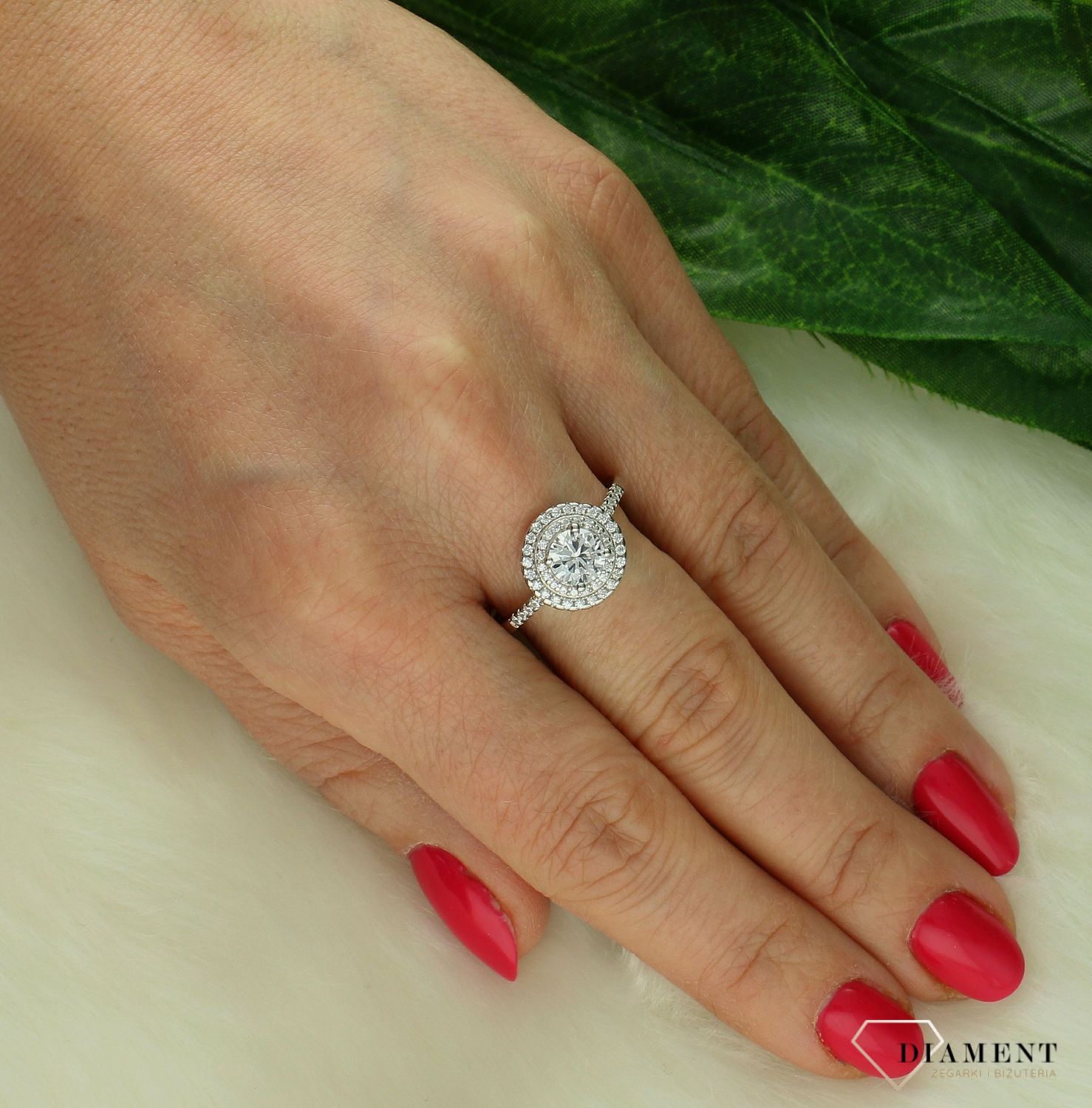 Srebrny pierścionek damski 925 duża ozdobna cyrkonia IM0350923RR. Srebrny pierścionek damski. pierścionek damski z cyrkonią. Srebrny pierścionek ozdobiony cyrkoniami. Pierścionek srebrny damski na prezent..jpg