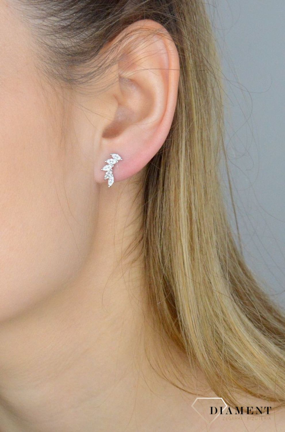 Srebrne kolczyki damskie 925 skrzydła z cyrkoniami IM0410623KS. Srebrne kolczyki damskie. Kolczyki srebrne wkrętki. Kolczyki srebrne na sztyft. Kolczyki damskie idealne na prezent. Kolczyki skrzydła srebrne z cyrkoniami (1).jpg