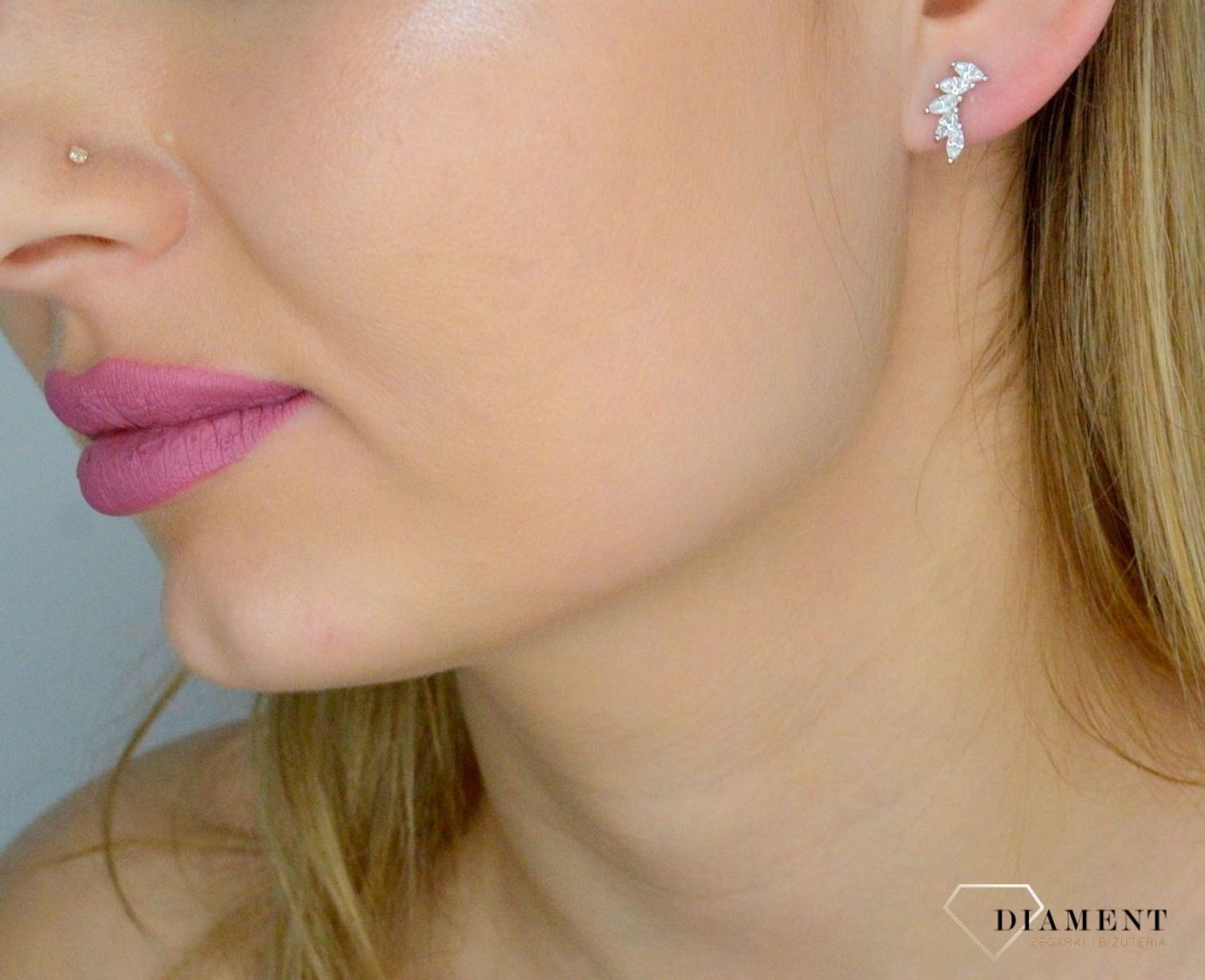 Srebrne kolczyki damskie 925 skrzydła z cyrkoniami IM0410623KS. Srebrne kolczyki damskie. Kolczyki srebrne wkrętki. Kolczyki srebrne na sztyft. Kolczyki damskie idealne na prezent. Kolczyki skrzydła srebrne z cyrkoniami (1).jpg