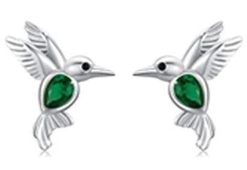 Srebrne kolczyki 925 kolibry z cyrkoniami IM0430623KS.jpg