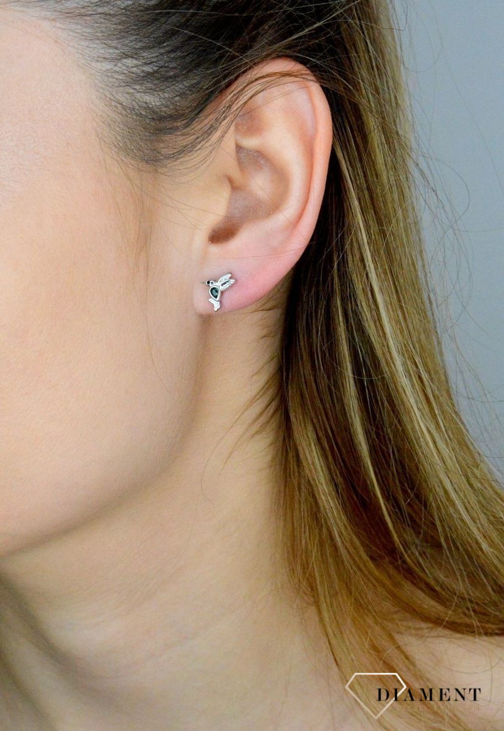 Srebrne kolczyki 925 kolibry z cyrkoniami IM0430623KS.jpg