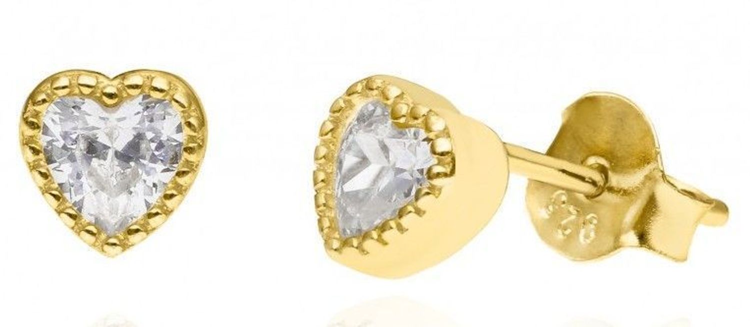 Srebrne kolczyki 925 pozłacane serduszka z cyrkonią IMK0090923G. Srebrne kolczyki damskie. Kolczyki srebrne wkrętki. Kolczyki srebrne na sztyft w pozłoceniu. Kolczyki idealne na prezent. Kolczyki serduszka z cyrkonią..jpg