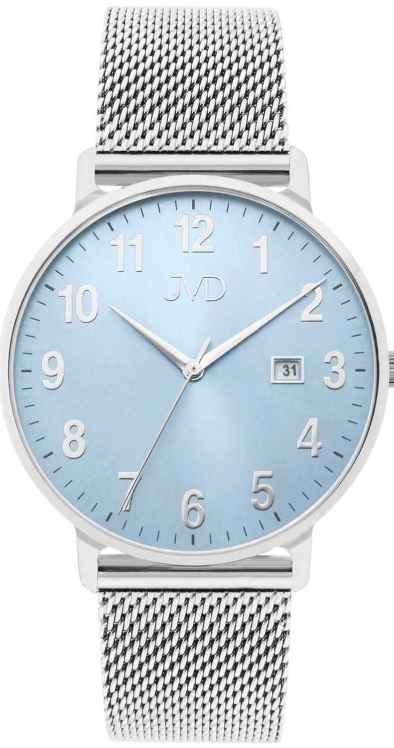 Stylowy zegarek JVD J-TS42 – niebieska tarcza, stal nierdzewna, bransoleta mesh, mechanizm Miyota, 5 ATM, szkło mineralne, średnica koperty 40 mm. Elegancja i wygoda.1.jpg