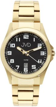 JVD J1041.41 – męski zegarek kwarcowy z mineralnym szkłem, stalową kopertą i bransoletą IP, luminescencyjnymi wskazówkami, stałą lunetą minutową i wodoszczelnością 100 M.1.jpg