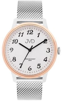 Zegarek damski JVD J1124.5 stalowy różowe złoto mesh elegancki (1).jpg