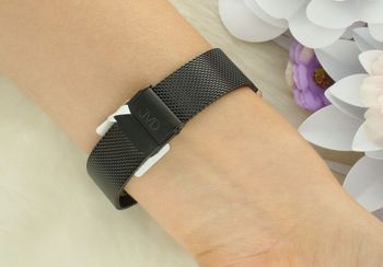 Zegarek damski JVD J1124.6 z czarną stalową kopertą IPBlack, szkłem mineralnym hartowanym i japońskim mechanizmem Miyota. Elegancki zegarek z mediolańskim paskiem, 10.jpg