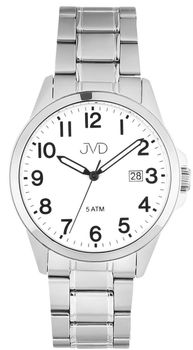 Elegancki zegarek męski JVD J1131.1 z mechanizmem Miyota, stalową kopertą 40 mm, mineralnym szkłem hartowanym, luminescencyjnymi wskazówkami i wodoszczelnością 5 ATM.1.jpg