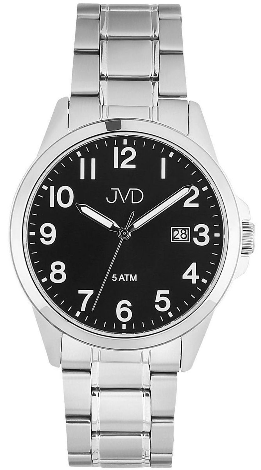 Elegancki zegarek męski JVD J1131.2 z mechanizmem Miyota, stalową kopertą 40 mm, mineralnym szkłem hartowanym, luminescencyjnymi wskazówkami i wodoszczelnością 5 ATM.1.jpg