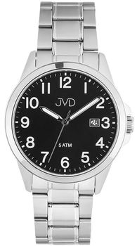 Elegancki zegarek męski JVD J1131.2 z mechanizmem Miyota, stalową kopertą 40 mm, mineralnym szkłem hartowanym, luminescencyjnymi wskazówkami i wodoszczelnością 5 ATM.1.jpg
