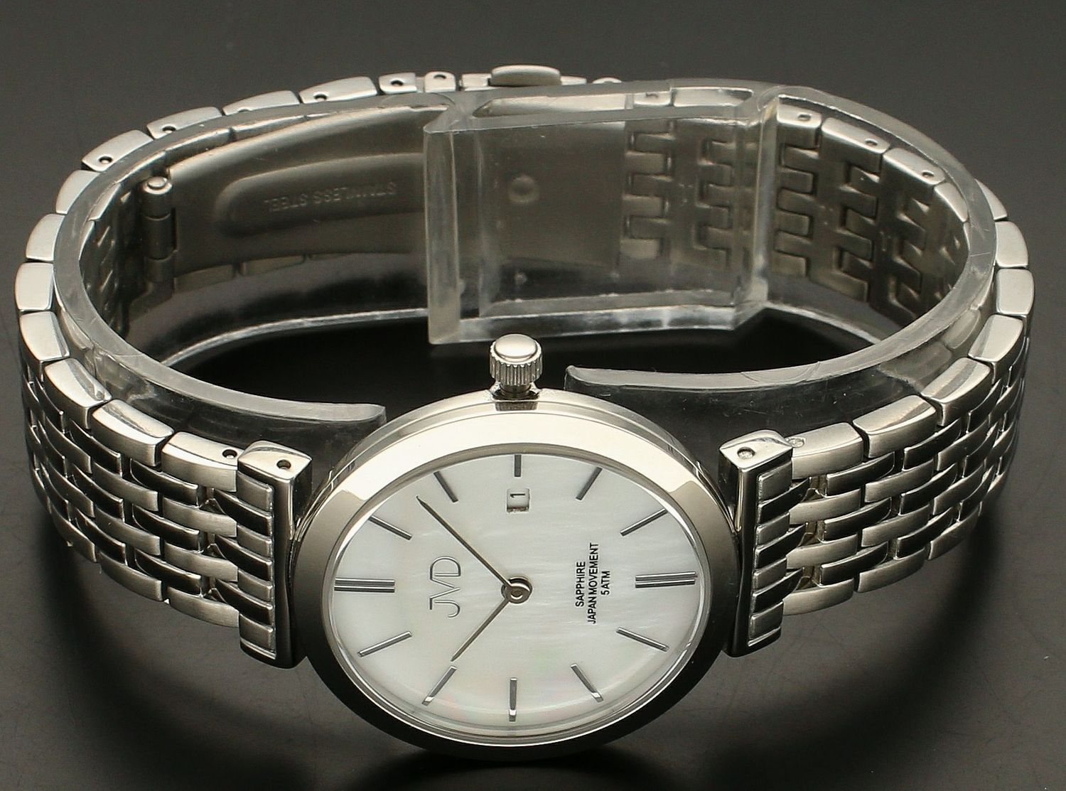 Zegarek damski na bransolecie JVD J4150.1 z szafirowym szkłem.jpg