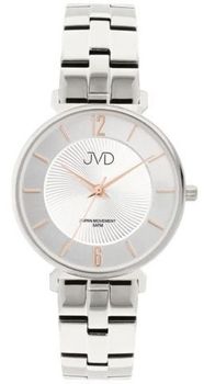 Elegancki zegarek JVD J4184.1 z kopertą 35 mm, mechanizm Miyota, szkło mineralne, stal nierdzewna, klasyczny pasek, wodoszczelność 5 ATM. Idealny na co dzień i na prezent.1.jpg