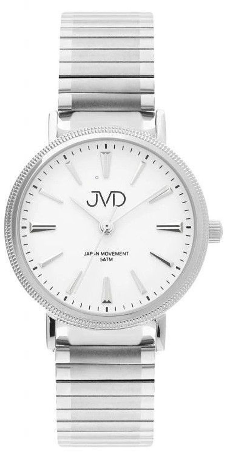 Zegarek damski na bransolecie JVD J4187.1. Zegarek damski na bransolecie JVD J4187.1, posiada mechanizm japoński Miyota, zasilany za pomocą baterii. Elegancka tarcza zegarka ze srebrnymi indeksami zapewnia przejrzysty i.jpg