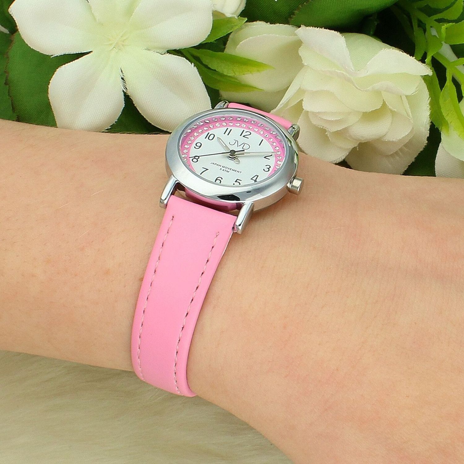 JVD J7179.5 – zegarek dziewczęcy różowy cyrkonie + grawer gratis (2).jpg