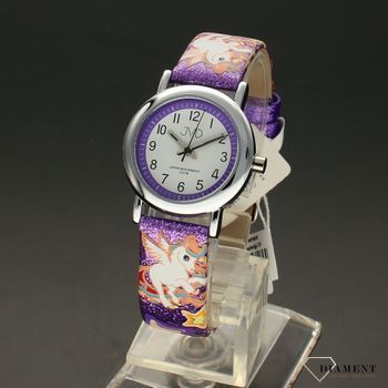 Zegarek dla dziecka Fioletowe Jednorożce J7179.7 JVD (2).jpg