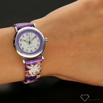 Zegarek dla dziecka Fioletowe Jednorożce J7179.7 JVD (5).jpg