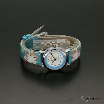 Zegarek dla dziecka JVD na pasku w kolorze niebieskim Jednorożce J7179 (3).jpg