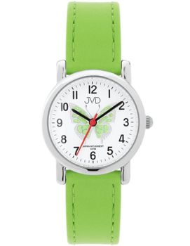 Uroczy zegarek dziecięcy JVD J7199.5 z białą tarczą, czarnymi cyframi arabskimi.jpg