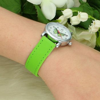 Zegarek dziecięcy JVD J7199.5 – Zielony motyl, grawer gratis, pasek zielony (4).jpg