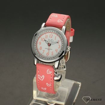 Zegarek dla dziewczynki różowy z zawieszką J7201 (1).jpg