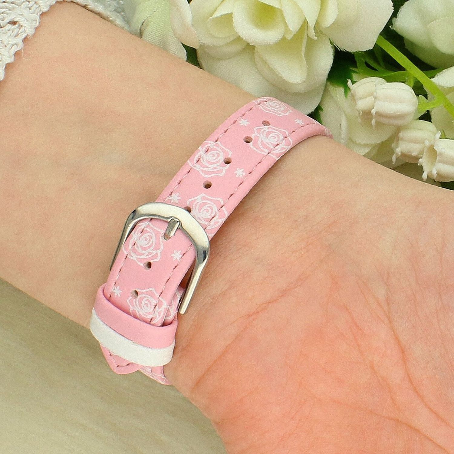 Zegarek dziecięcy JVD J7205.3 – różowy z motywem róż, grawer gratis (2).jpg