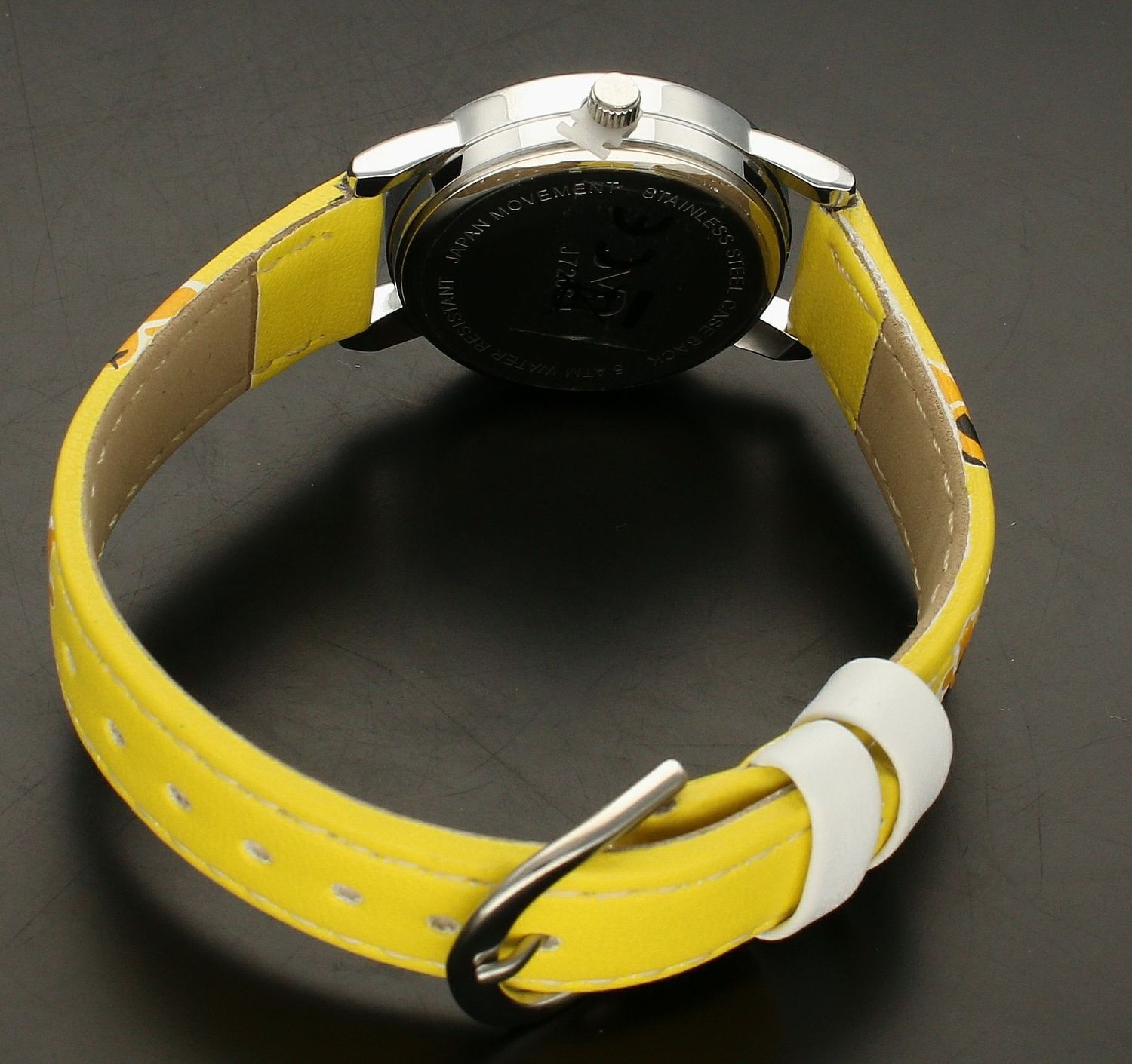 Zegarek dla dziewczynki JVD dziecięcy Wesołe pszczółki J7206.1 żółty.jpg