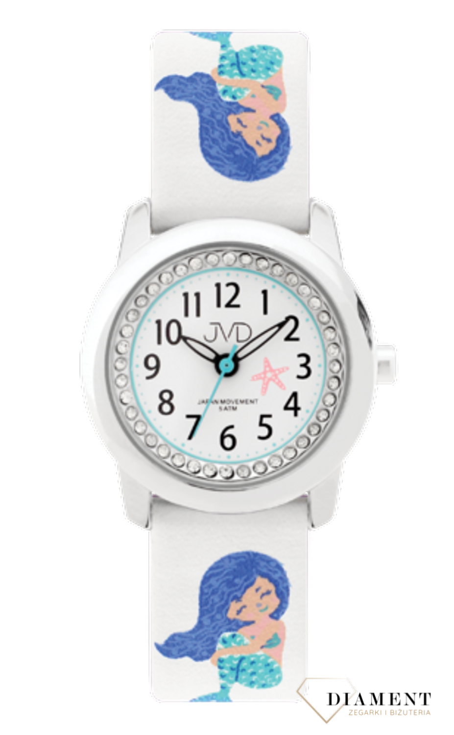 Zegarek dla dziecka JVD KIDS J7210.1 Mała syrenka. ✓Zegarki dla dziecka✓Zegarki dla dziewczynek✓.png