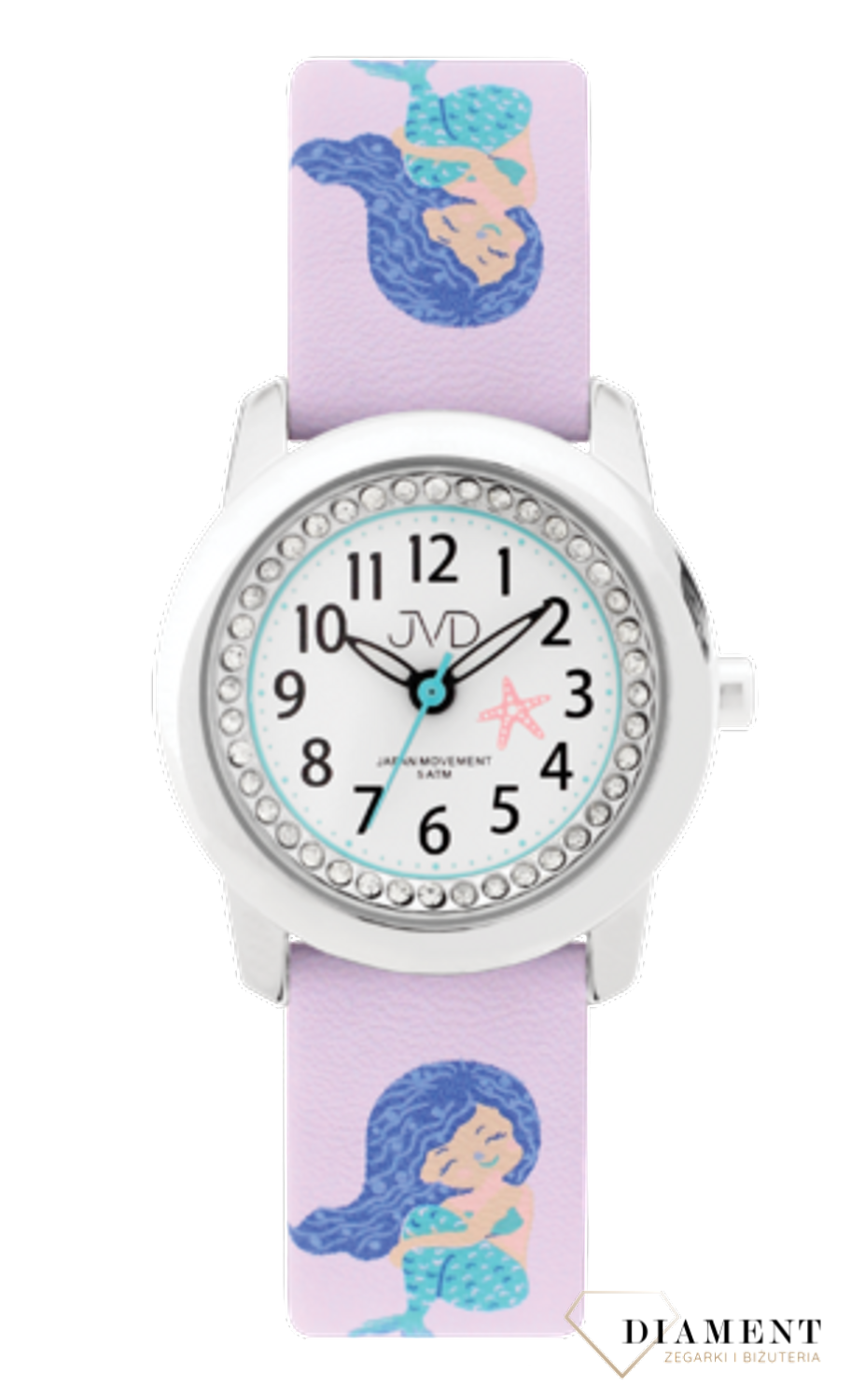 Zegarek dla dziecka JVD KIDS J7210.3 Mała syrenka J7210.3. ✓Zegarki dla dziecka✓Zegarki dla dziewczynek✓.png