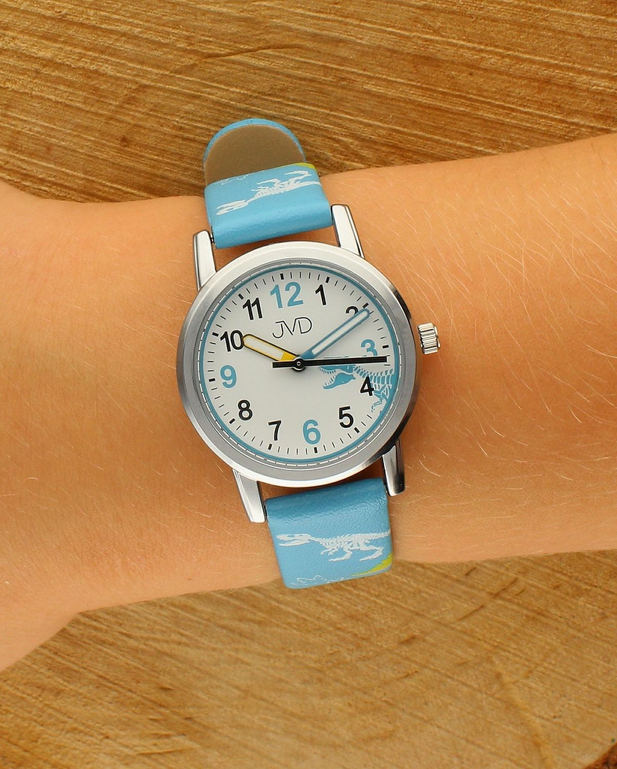 Zegarek dla chłopca JVD niebieski w dinozaury J7213.1.jpg